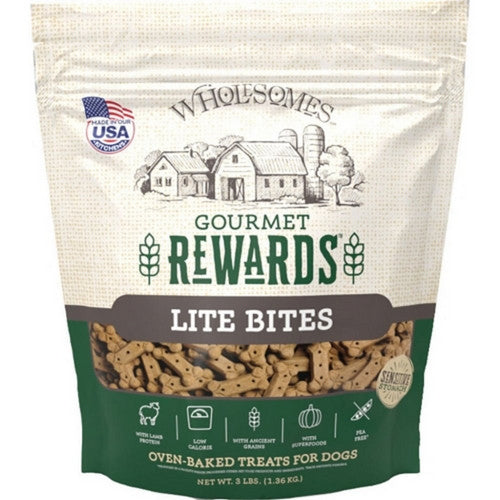Earthborn, Wholesomes Rewards Gourmet Lite Biscuits, 3 Lbs,Lamb