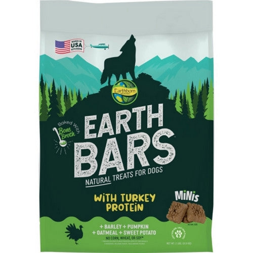 Holistic Earth Bars Dog Treats 10 Oz, Mini, Turk/Barley/Pum by Earthborn