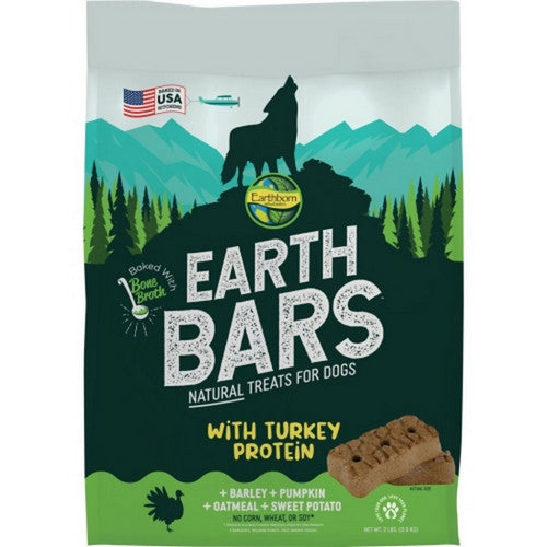 Holistic Earth Bars Dog Treats MED - 2 Lbs,Turk/Barley/Pum by Earthborn
