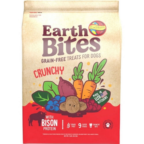 Holistic Earthbites Grain Free Treats 2 Lbs,Bison by Earthborn