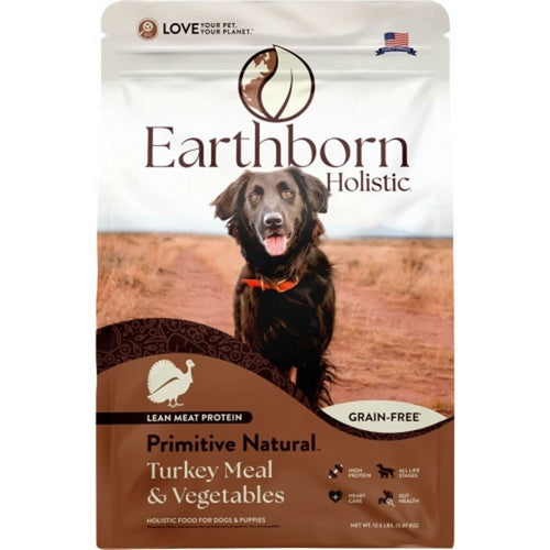 Holistic Primitive Natural Grain Free Dog Food 12.5 Lbs,Turkey/Chicken/ by Earthborn
