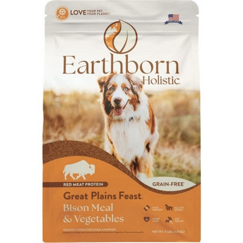 Holistic Great Plains Grain Free Dog Food 4 Lbs,Bison by Earthborn