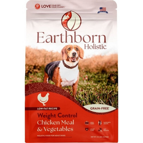 Earthborn, Holisitic Weight Control Grain Free Dog Food, 12.5 Lbs,Chicken Meal/Ve