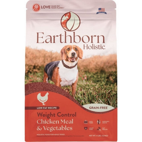 Earthborn, Holisitic Weight Control Grain Free Dog Food, 4 Lbs,Chicken Meal/Ve