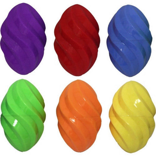 Multipet, Multipet Ruff Enuff Rubber Spiral Football, 6.5 IN
