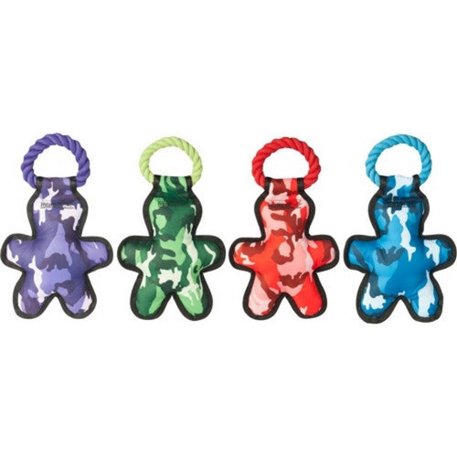 Multipet, Multipet Camo Tug-O-Man, Medium,Assorted