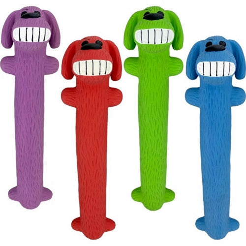 Multipet, Multipet Loofa Latex Dog Toy, 12 Inches, Assorted