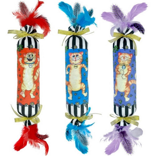 Multipet Catabis High Kickers Cat Toys Small,Blue/Red/Purple by Multipet