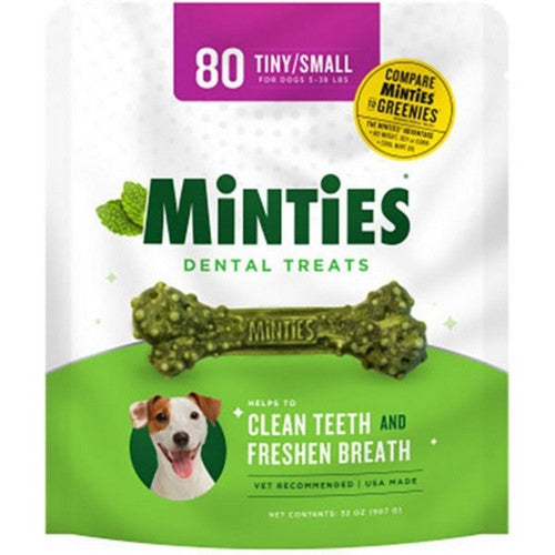 VetIQ, Vetiq Minties Dental Bone For Dogs, 32 Oz / 80 Count, TINY/SMALL