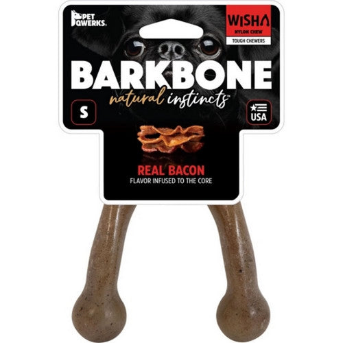 Wish Barkbone Usa Dog Chew Small,Bacon by Pet Qwerks