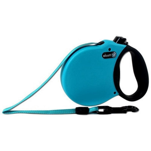 Alcott Adventure Retractable Belt Leash — Medium / 16 ft / Blue