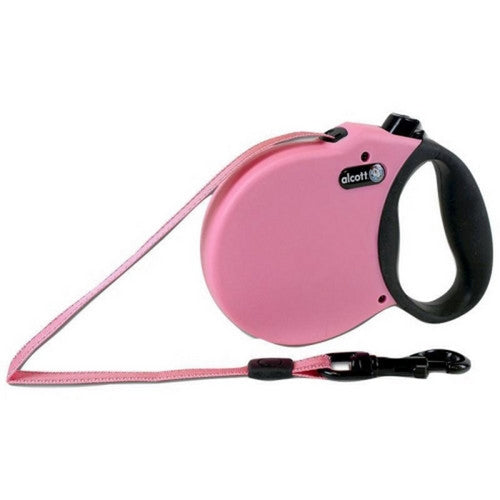 Alcott Adventure Retractable Belt Leash Small-16 Feet,Pink by Bamboo Groom