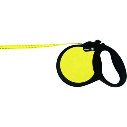Alcott Visibility Retractable Belt Leash Large-16 Feet,Neon Yellow by Bamboo Groom