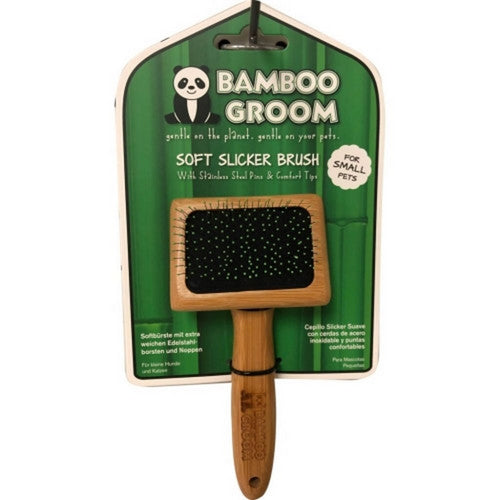 Bamboo Groom, Bamboo Groom Soft Slicker Brush, SM