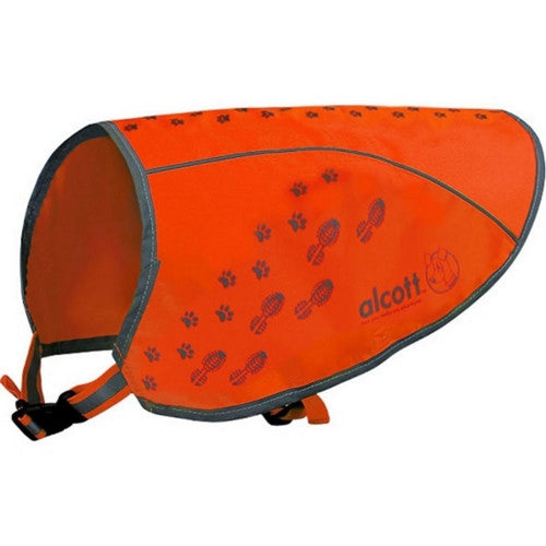 Bamboo Groom, Alcott Visibility Dog Vest, Small,Orange