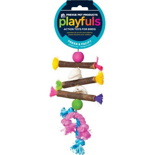 Prevue Pet, Tropical Teasers Shells And Sticks Bird Toy, 5.5 X 9 Inches