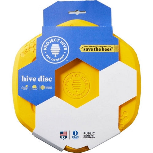 Project Hive Pet Company Hive Disc/Lickmat Large,Yellow by Project Hive Pet Company