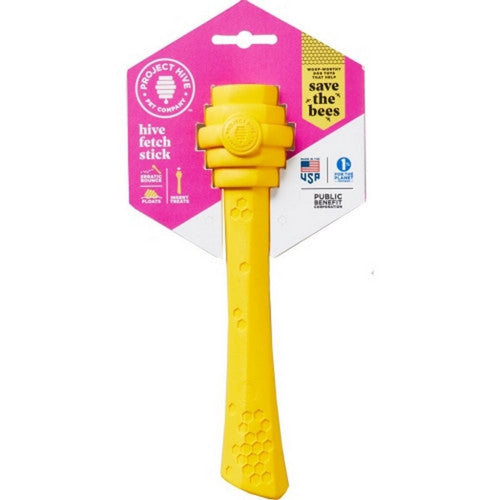 Project Hive Pet Company Hive Fetch Stick Medium,Yellow by Project Hive Pet Company
