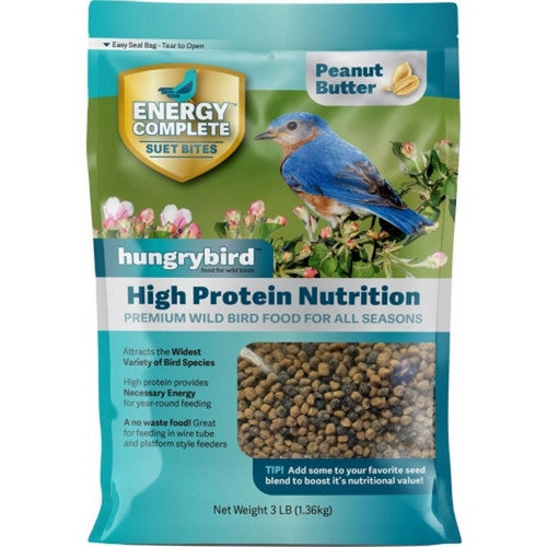 Hungrybird Energy Complete Suet Bites 3 Lbs,Peanut by Hungry Bird