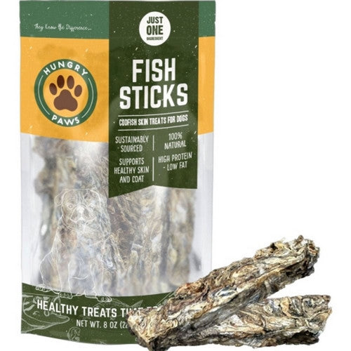 Hungry Paws Sticks Single Ingredient Treat 8 Oz, Cod by Hungry Paws