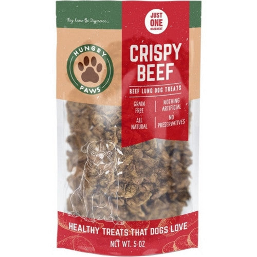 Hungry Paws Crispy Bites 5 Oz, Beef Lung by Hungry Paws