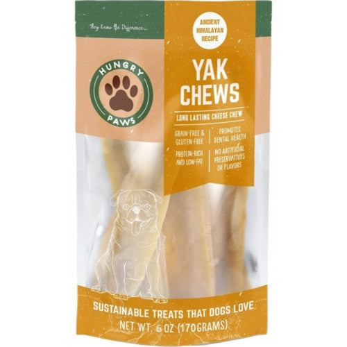 Hungry Paws Long Lasting Dog Chew Treat 6 Oz, Yak Cheese by Hungry Paws