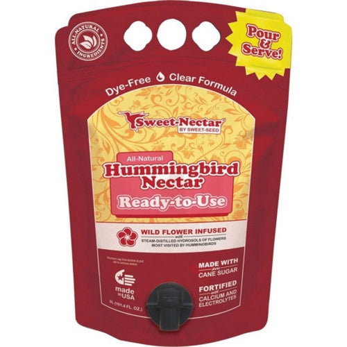 Sweet-Nectar Hummingbird Ready-To-Use Bag 3 Liters / Clear,Clear by Sweet-Nectar