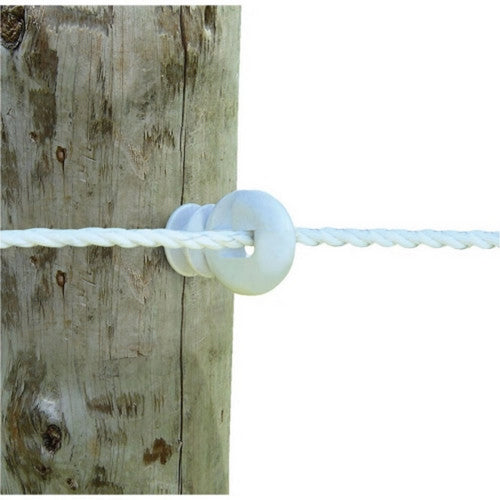 Stafix, Patriot Screw-In Ring Insulator, JUMBO-25 Pack,White