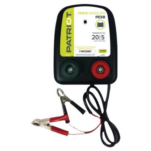 Stafix, Patriot Pe5B Battery Operated Fence Energizer, 5 MILE