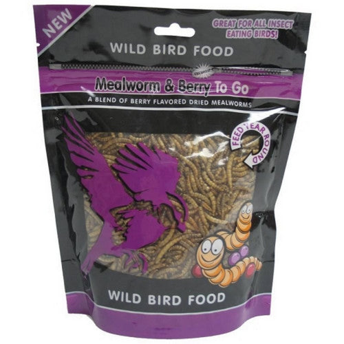 Mealworm To Go Wild Bird Food 3.52 Oz, Berry by Mealworm To Go