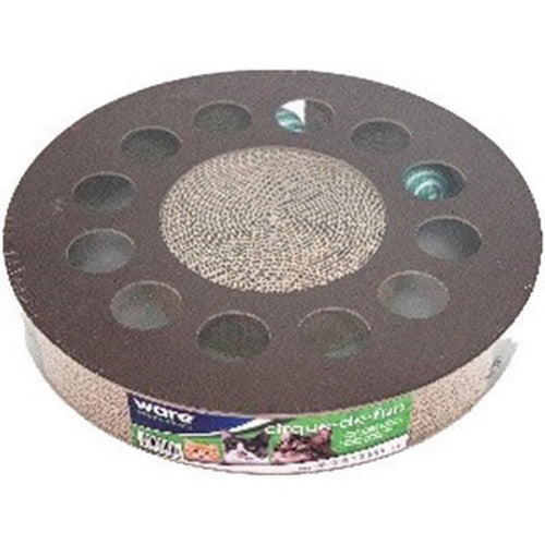 Cirque-De-Fun Corrugated Cat Toy 13X13X2.5 IN by Ware