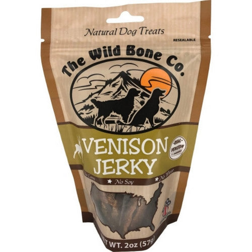 The Wild Bone Co. Natural Jerky Dog Treats 2 Oz, Venison by The Wild Bone Co.