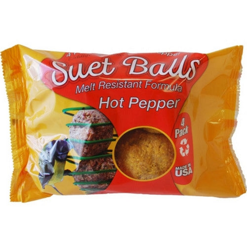 Wildlife Sciences Suet Balls 4 Pack,Hot Pepper by Suet Plus