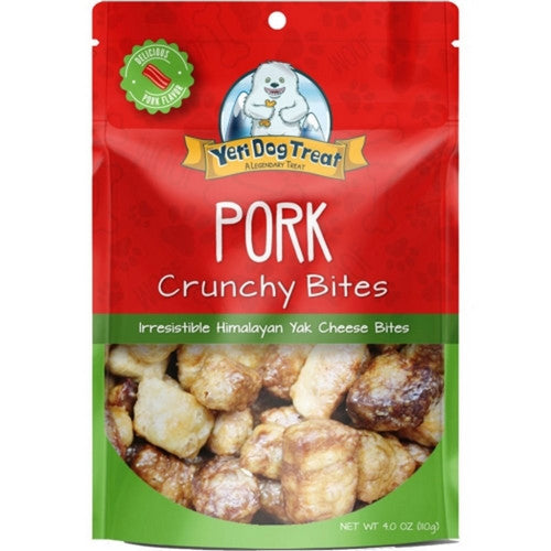 Yeti Pet Products Yak Dog Crunchy Bites 4 Oz, Pork by Yeti Pet Products