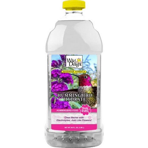 Wild Delight, Wild Delight Hummingbird Hydrate Rtu Nectar, 64 Oz, Clear