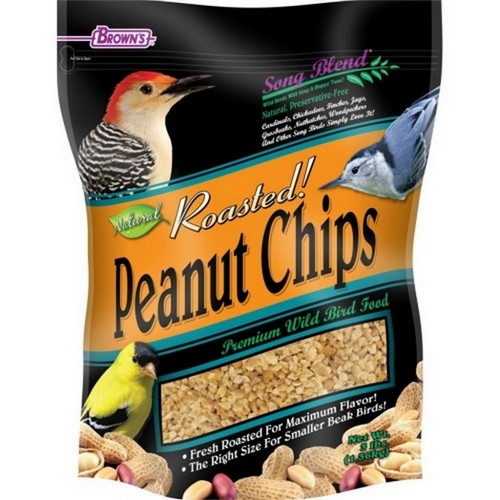 Brown's, Song Blend Roasted! Peanut Chips, 3 Lbs (Case Of 6)