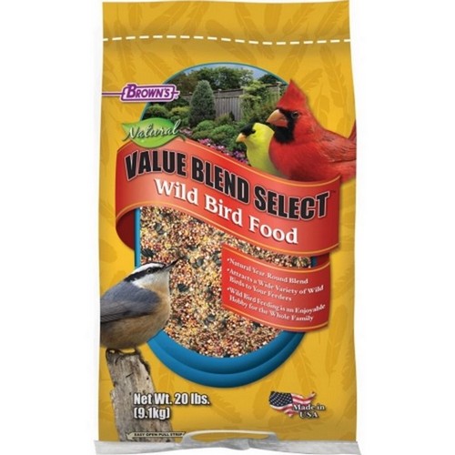 Brown'S Value Blend Select Wild Bird Food 20 Lbs by Brown's