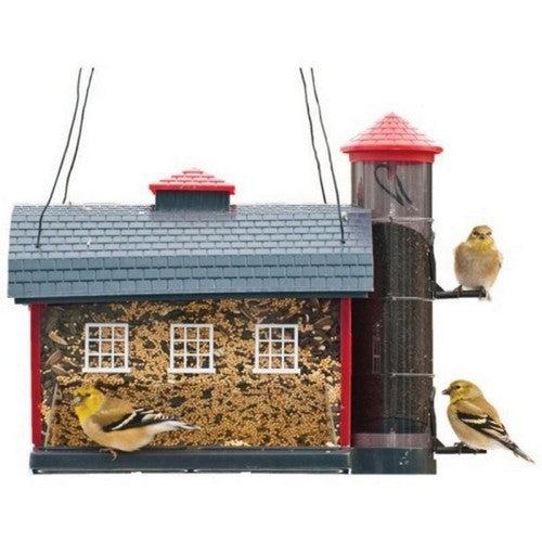 Red Barn Combo Feeder 7 Lbs CAP,Red by Audubon