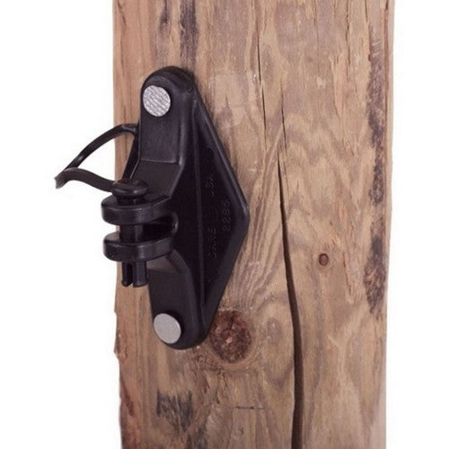 Dare, Snug Wood Post Pinlock Insulator, 25 Pack,Black
