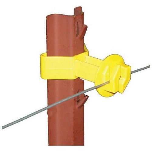 Dare, Snug Chain Link & U-Post Insulator, 25 Pack,Yellow