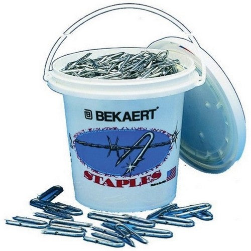 Bekaert Barbed Fence Staple Bezinal Coated Pail 8 GA-1.75 IN-8 by Gripple