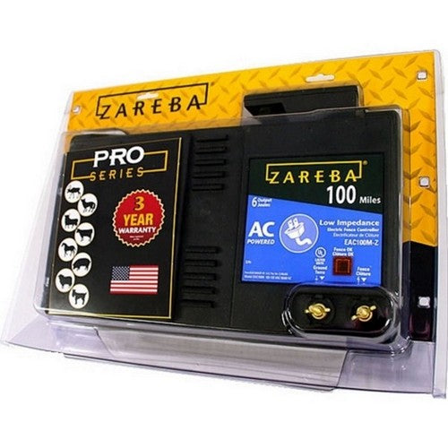 Perky-Pet, Zareba Ac Low Impedance Electric Fence Charger, 100 MILE,Black