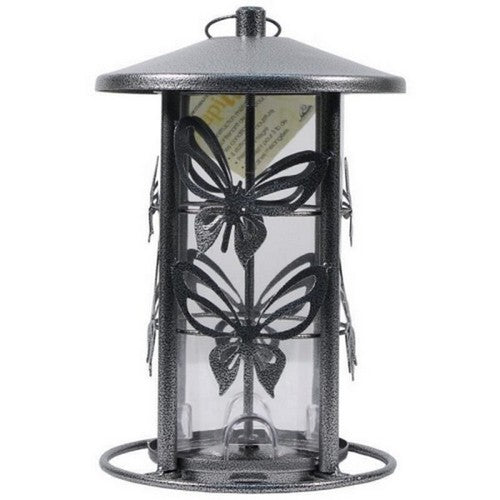 Heath, The Butterfly Bird Feeder, 3 LB CAP,Silver