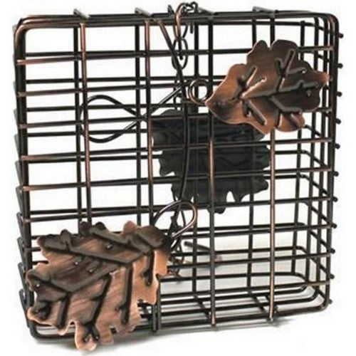 Copper Leaf Suet Cake Feeder 1 CAKE CAP,Copper by Heath