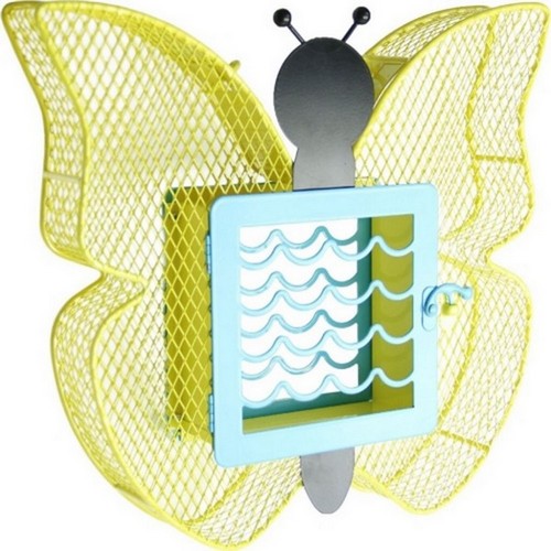 Suet N' Seed Feeder Butterfly 2 Lbs, Yellow/Brown by Heath