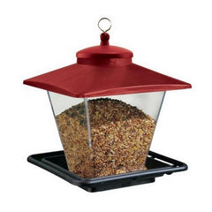 Cafe  Wild Bird Feeder 7 LB CAP,Red/Black by Audubon