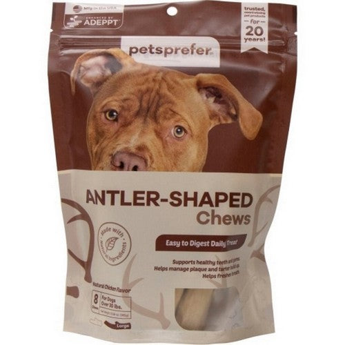 Pets Prefer, Pets Prefer Antler Treats For Large Dogs, 8 Pack