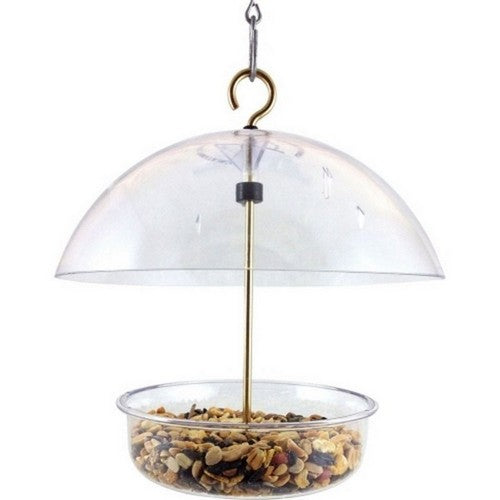 Droll Yankees, Seed Saver Feeder W/Adjustable Dome, 1 Lb CAP,Clear