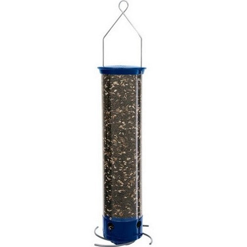 Droll Yankees, Yankee Whipper Squirrel Proof Feeder, 5 Lbs CAP,Blue
