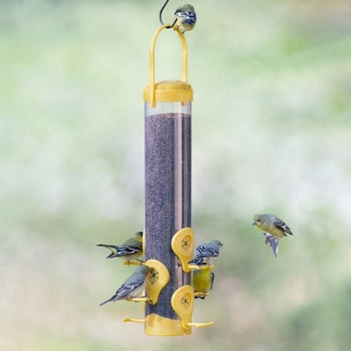 Perky-Pet, Classic Plastic Finch Feeder, 1 LB CAP,Yellow